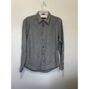 Men’s Pendleton Thomas Kay Grant Houndstooth Long Sleeve Flannel Shirt, Size M